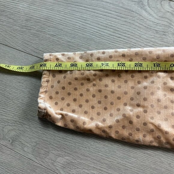 Anthropologie Pilcro Velvet High-Rise Skinny Ankle Polka Dot Pants - Picture 15 of 16